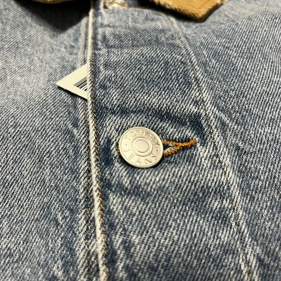 Tommy Hilfiger Vintage Rétro Denim Crest Chore Jacket Mens L NWT - Picture 6 of 7